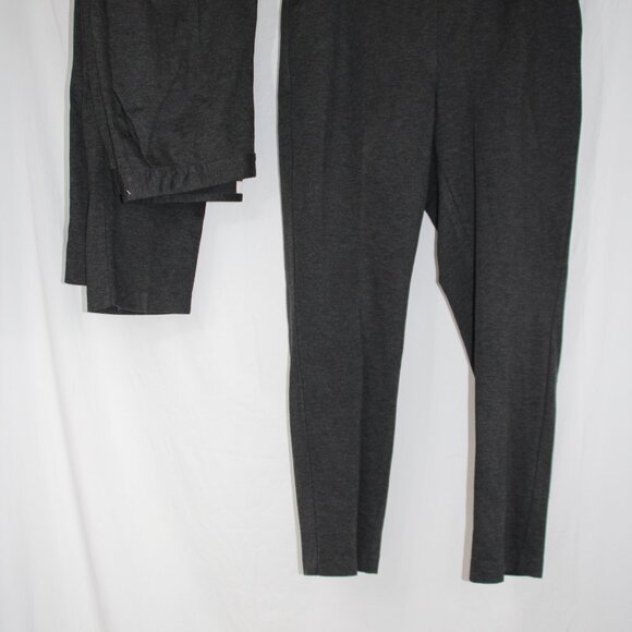 Talbots Pants Women's 8 Skinny Leg Gray Pull On Stretch Career Chic 18W - Picture 2 of 9